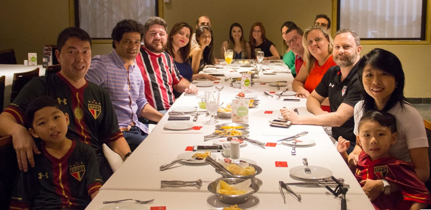 Almoço com Raí em churrascaria de São Paulo