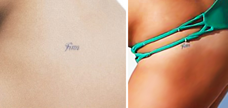 Lea Michele tatuagem Finn