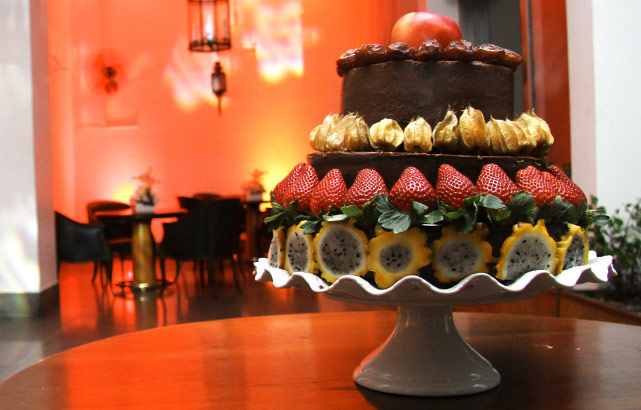 Lindo bolo de frutas