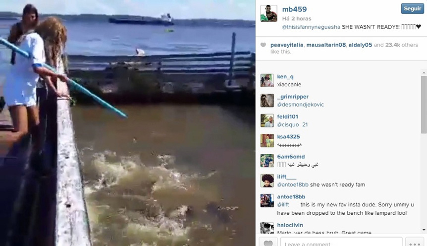 Mario Balotelli e vídeo de sua noiva