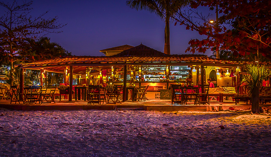 La Luna, na praia do Jabaquara