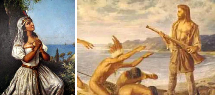 Catarina Paraguaçu e Diego Alves - o Caramuru