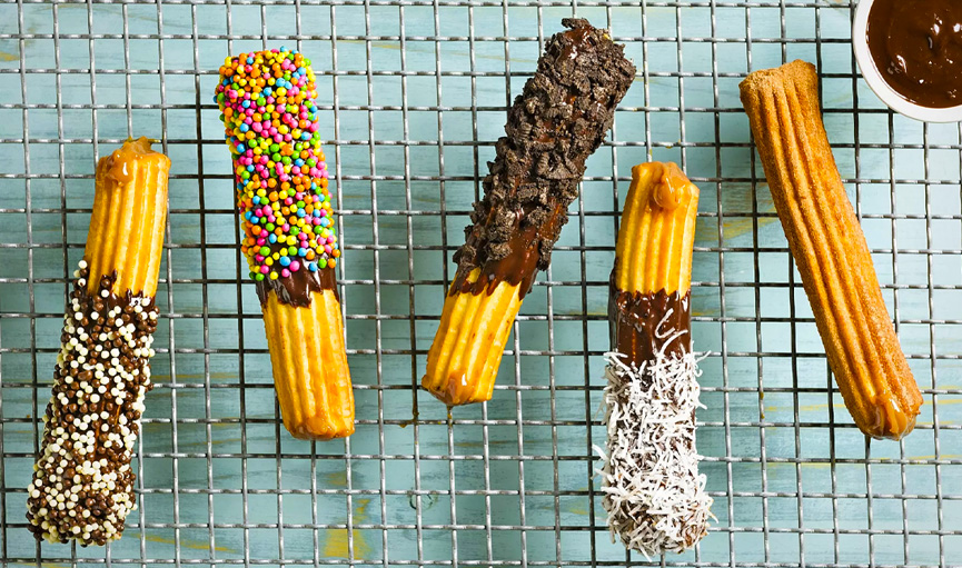 Churros tradicional com cobertura - I Love Churro