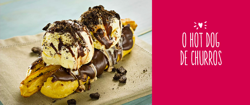 hot dog de churros