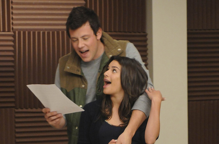 O casal Rachel e Finn do seriado Glee