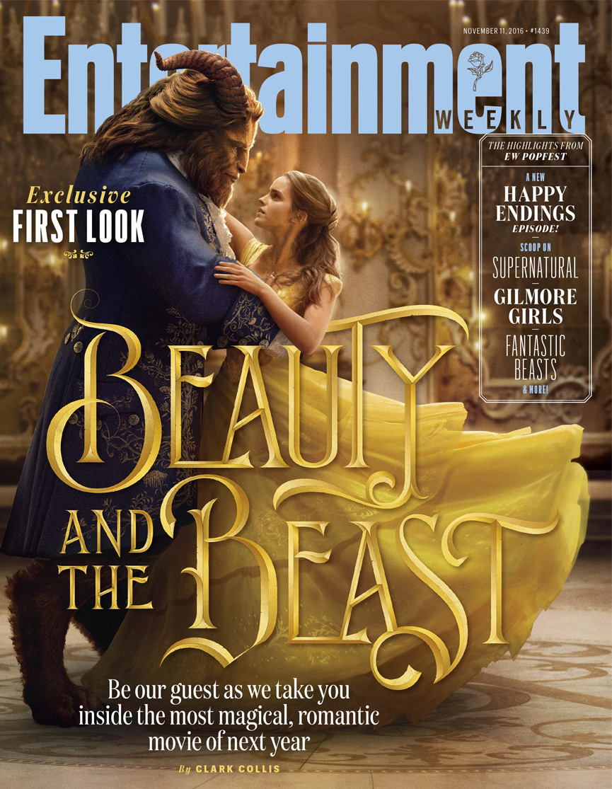 Capa da Entertainment Weekly com a Bela e a Fera
