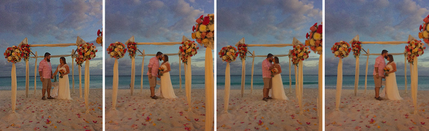 Renovação de votos em Cancun