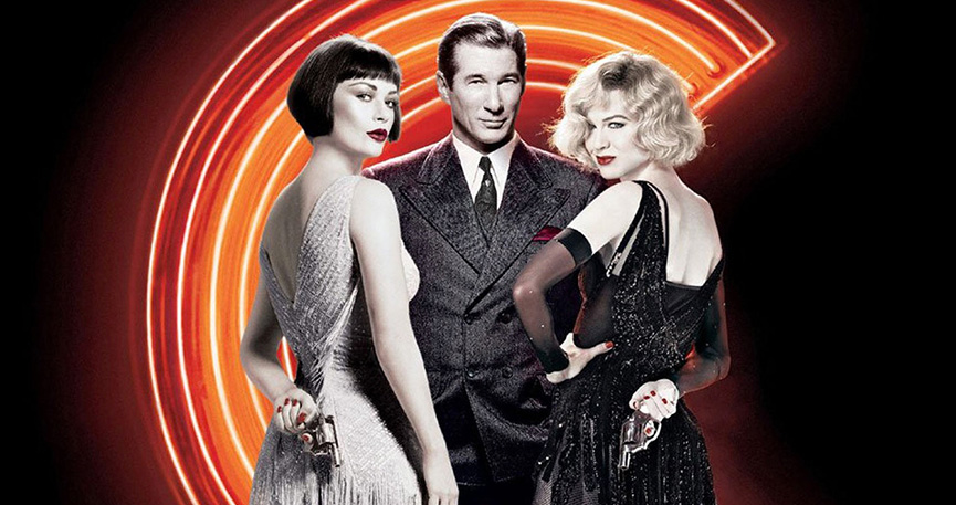 Catherine Zeta-Jone, Richard Gere e Renée Zellweger em Chicago