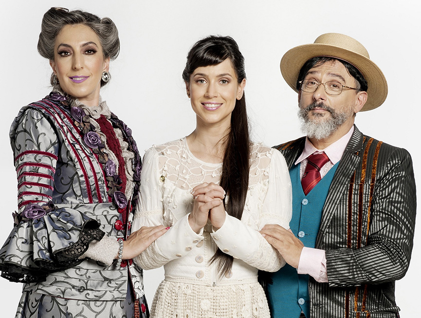 Nábia Villela, Mel Lisboa e Dagoberto Feliz