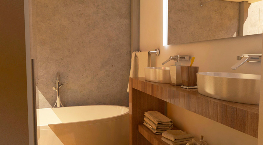 Banheira do hotel Pullman La Maison Renault